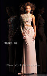 3 of 7 Sherri Hill 21002 Nude/Nude