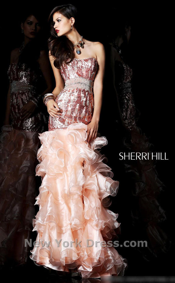 Sherri Hill 21003 Peach