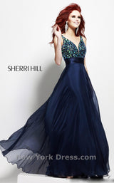 1 of 2 Sherri Hill 21030 Navy