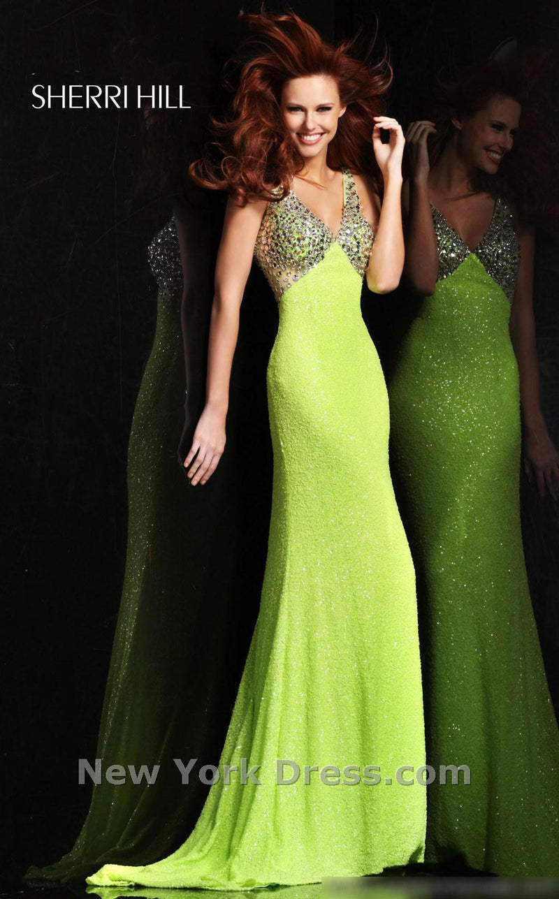 Sherri Hill 21043 Lime/Silver