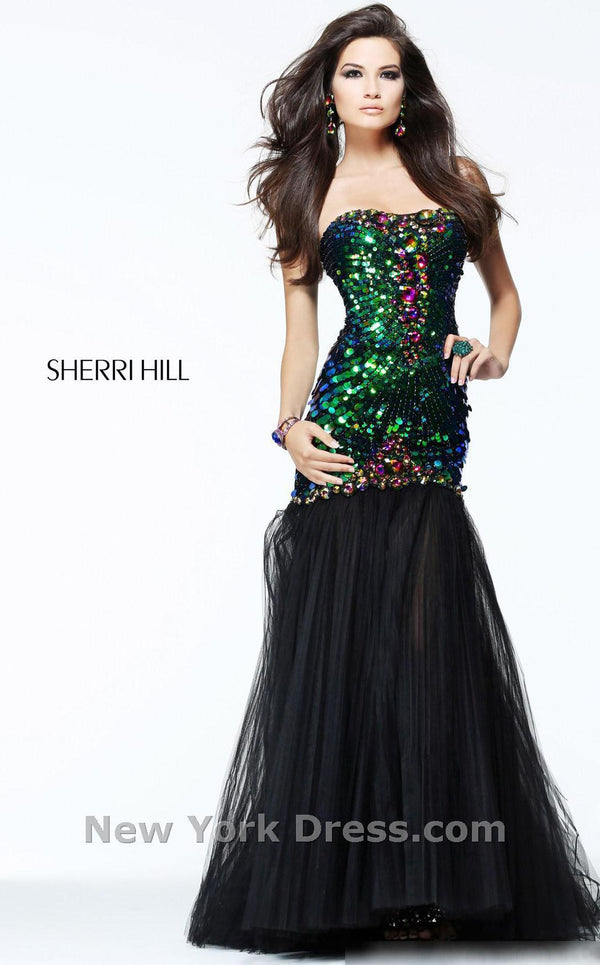 Sherri Hill 21060 Black Multi