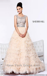 1 of 2 Sherri Hill 21064 Nude/Silver