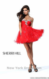 1 of 3 Sherri Hill 21074 Red