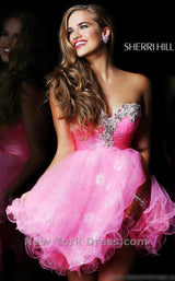 3 of 3 Sherri Hill 21074 Candy Pink