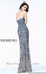 3 of 3 Sherri Hill 21079 Nude/Royal