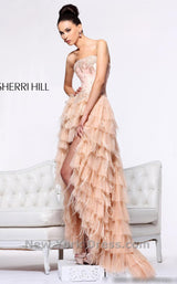 1 of 2 Sherri Hill 21084 Nude