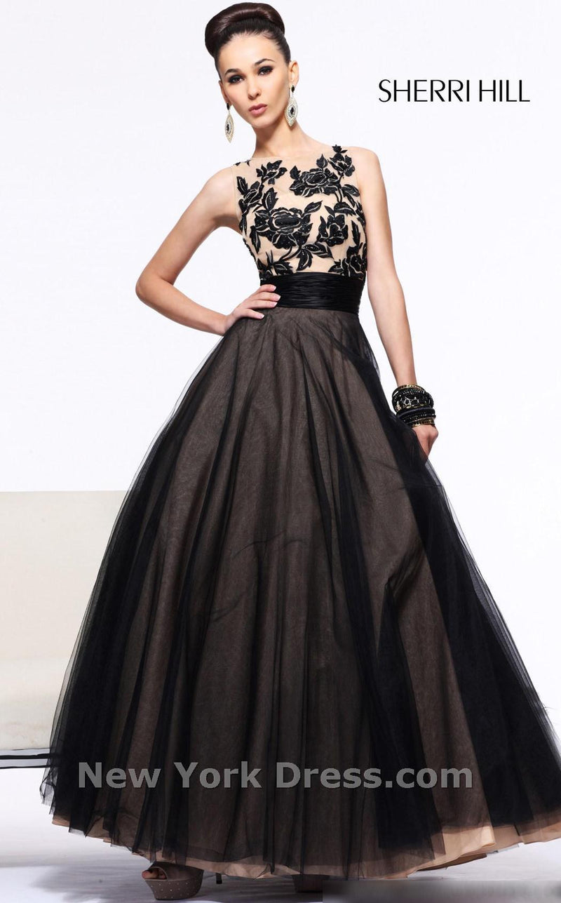 Sherri Hill 21134 Black/Nude