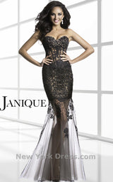 4 of 5 Janique 11015 Black/Nude