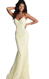 3 of 72 Jovani 37334 Ivory