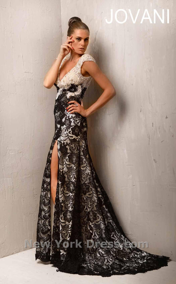 Jovani 2929 Black/Ivory