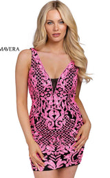 1 of 17 Primavera Couture 3806 Black/Neon Pink