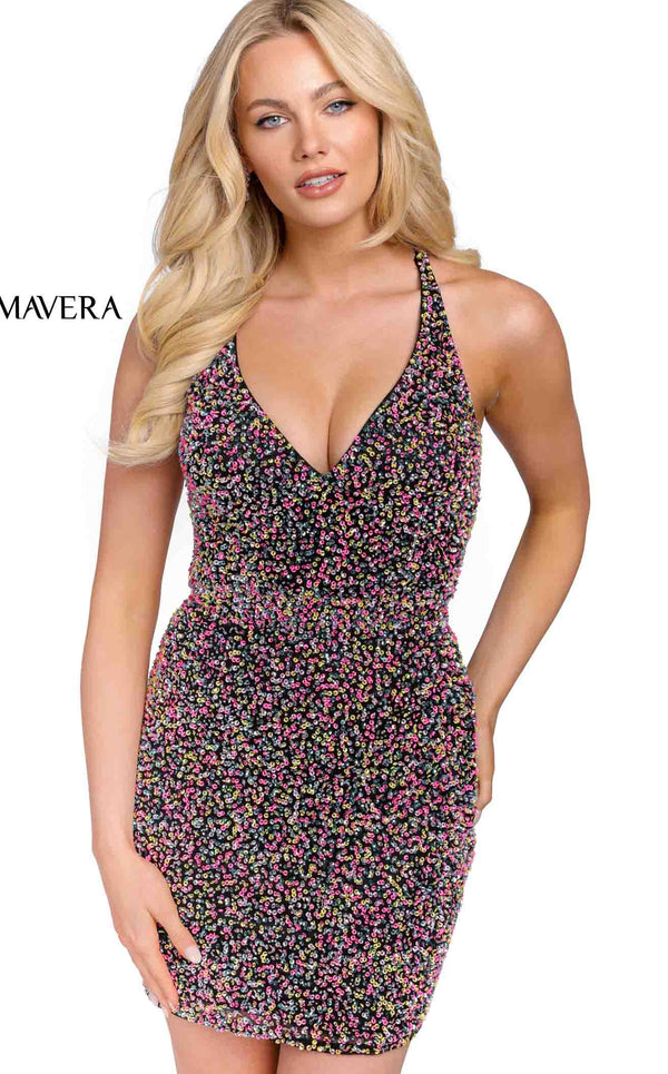 Primavera Couture 3824 Black Multi