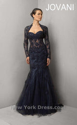 1 of 4 Jovani 6731 Navy