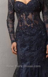 3 of 4 Jovani 6731 Navy