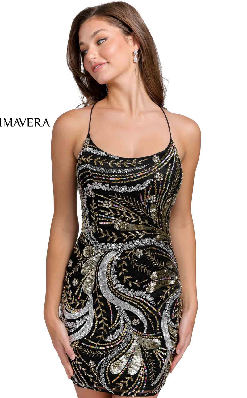 Primavera Couture 3848 Black Multi