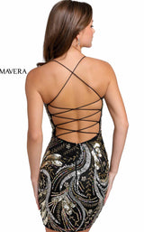 4 of 8 Primavera Couture 3848 Black Multi