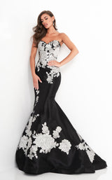 1 of 6 Jovani 3917 Black-Silver