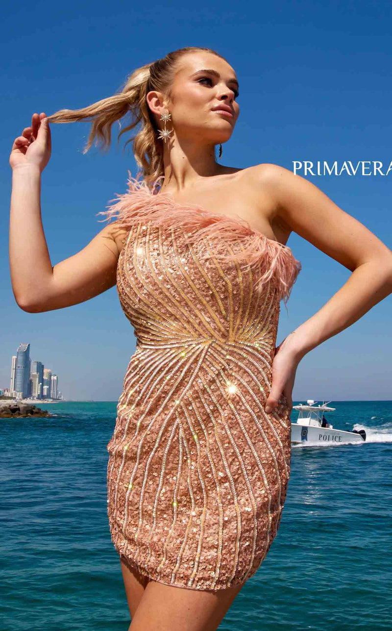 Primavera Couture 4002 Dress Apricot