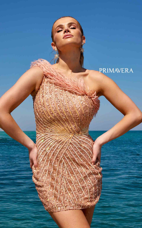 Primavera Couture 4002 Dress Apricot