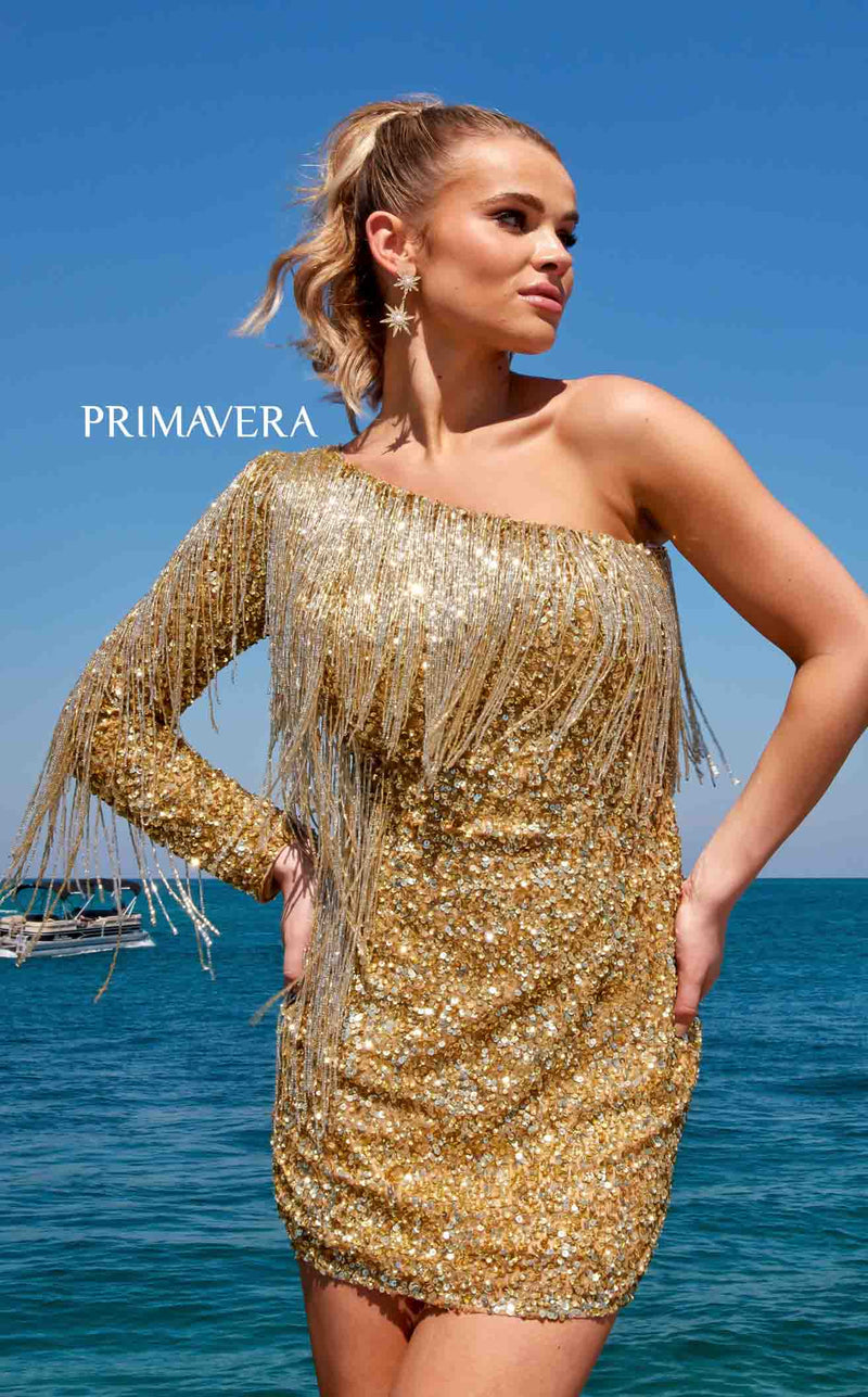 Primavera Couture 4003 Dress Gold