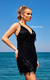 1 of 7 Primavera Couture 4019 Dress Black