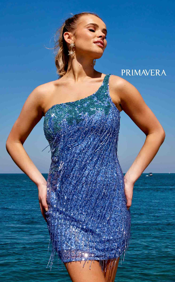 Primavera Couture 4035 Dress Bright-Blue