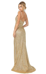 2 of 4 Dancing Queen 4169 Dress Gold