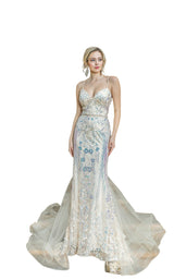 1 of 4 Dancing Queen 4220 Dress Champagne