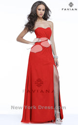 2 of 2 Faviana 7361 Red