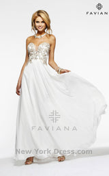 3 of 17 Faviana S7325 Ivory