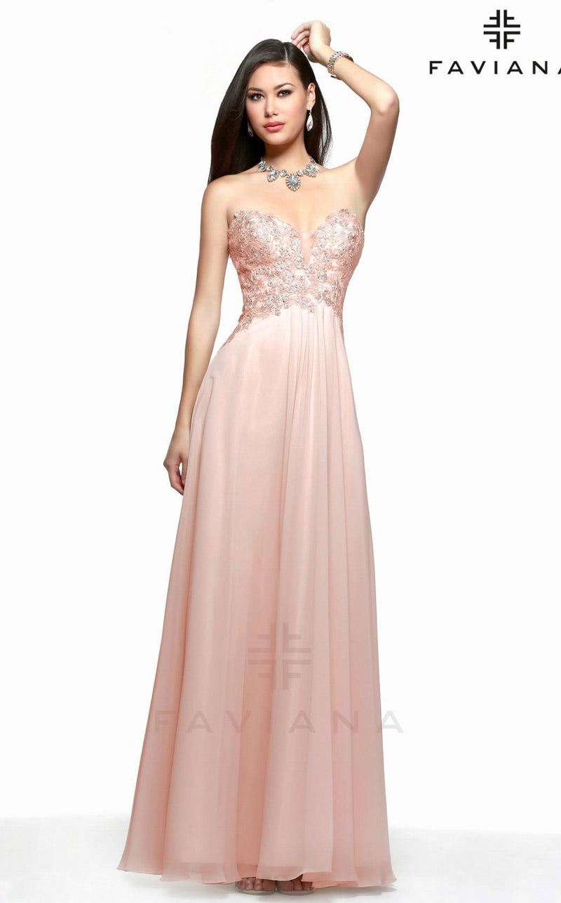 Faviana S7325 Peach