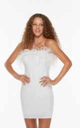 3 of 10 Alyce 4524 Dress Diamond-White