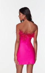 5 of 10 Alyce 4524 Dress Electric-Fuchsia