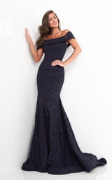 2 of 6 Jovani 4564 Navy