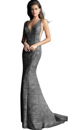 11 of 56 Jovani 45811 Gunmetal