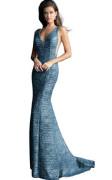 13 of 56 Jovani 45811 Navy