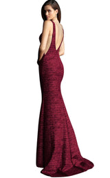 16 of 56 Jovani 45811 Burgundy