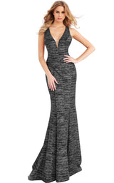 4 of 56 Jovani 45811 Gunmetal