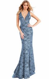 5 of 56 Jovani 45811 Light Blue