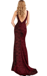 23 of 56 Jovani 45811 Burgundy