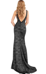 25 of 56 Jovani 45811 Gunmetal