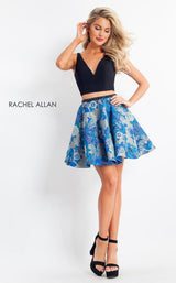 1 of 3 Rachel Allan 4638 Black/Aqua