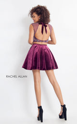 2 of 4 Rachel Allan 4658 Black/Cherry