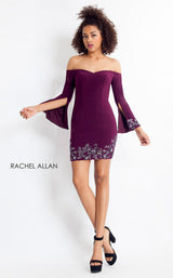 3 of 4 Rachel Allan 4681 Black/Cherry