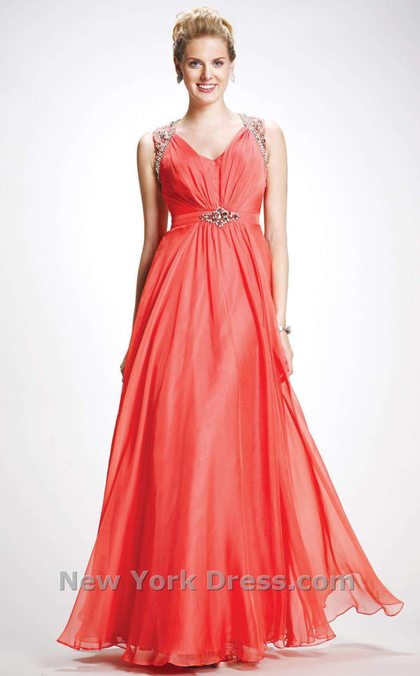 Colors Dress 0755 Coral/Orange