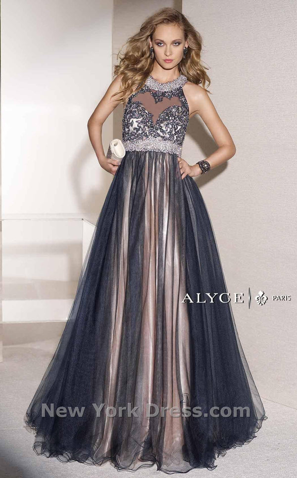 Alyce 6448 Navy/Champagne