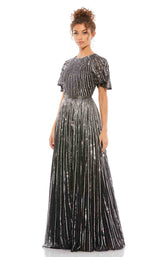 1 of 4 Mac Duggal 4913 Dress Black-Silver