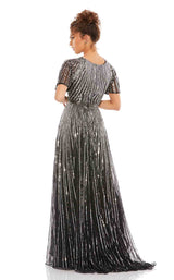 3 of 4 Mac Duggal 4913 Dress Black-Silver