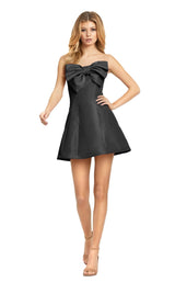 2 of 5 Mac Duggal 49210 Dress Black