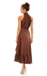 5 of 8 Mac Duggal 49488 Dress Chocolate